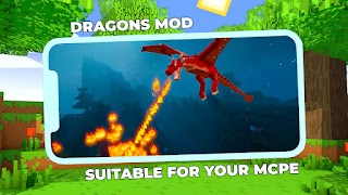 Dragons Mod for Minecraft PE الملصق