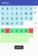 برنامه‌نما Spelling test عکس از صفحه