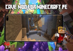 Cave Mod for Minecraft PE โปสเตอร์