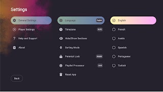 2 Schermata IBOCAST IPTV Player