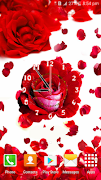 Rose Flower Clock اسکرین شاٹ 4