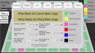 Virus Simulation In City screenshot 4