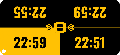 Commander Clock الملصق