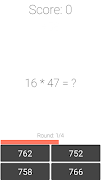Multiplication Game स्क्रीनशॉट 3
