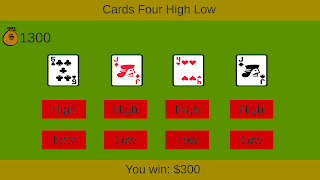 Cards Four High Low screenshot 7