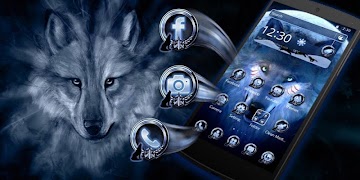 Black Cool Wolf King Theme screenshot 3