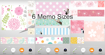 برنامه‌نما Cat Sticky Memo Notepad عکس از صفحه