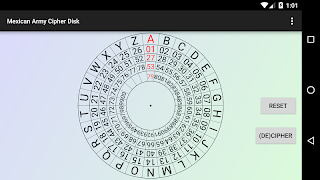 Mexican Army Cipher Disk Screenshot 6