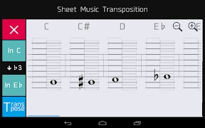 برنامه‌نما Sheet Music Transposition عکس از صفحه