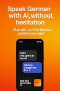 Pract ドイツ語 AI 会話トレーニング ポスター