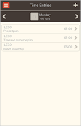 Timesheet | TimeLive Mobile syot layar 3
