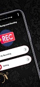 برنامه‌نما Background Video Recording عکس از صفحه