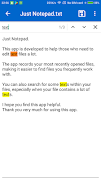 برنامه‌نما Just Notepad - w/ File Browser عکس از صفحه