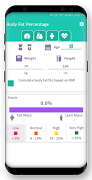 BMI Calculator - Fat & Calorie Calculator screenshot 1