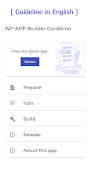 برنامه‌نما WP-APP Builder Guideline عکس از صفحه