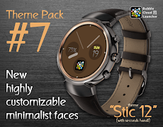 Minimal Bubble Watchface Pack7 โปสเตอร์