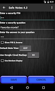 Safe Notes Pro Secure NotePad स्क्रीनशॉट 6