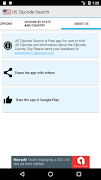 برنامه‌نما USA Zipcode info Search for Un عکس از صفحه
