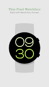 Thin Pixel Watch Face โปสเตอร์