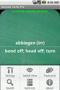 برنامه‌نما German Verbs Pro عکس از صفحه