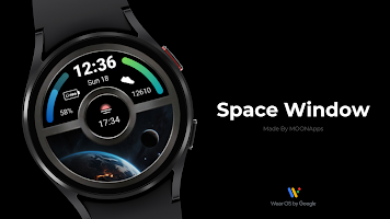 Space Window watch face اسکرین شاٹ 3