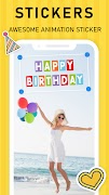 Birthday Photo Video Maker - P اسکرین شاٹ 5