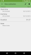 Contraction Timer capture d'écran 3