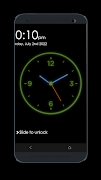 Clock Lock Screen اسکرین شاٹ 1