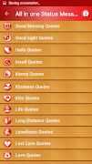 All Status Messages & Quotes screenshot 3