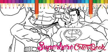 Superhero Coloring Games 포스터