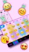 Tema Keyboard Colorful Pineapp imagem de tela 2
