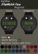 myTime StopWatch Face Digital screenshot 1
