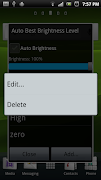 برنامه‌نما Display Brightness Level عکس از صفحه