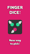 Finger Dice- Zufallsgenerator Plakat
