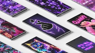 Neon Hintergrund Plakat