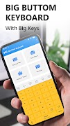 برنامه‌نما Large Keyboard - Big Button عکس از صفحه