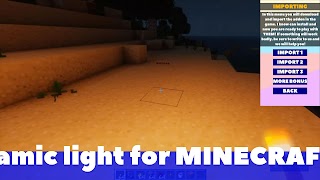 Dynamic Light Mod Minecraft PE ポスター