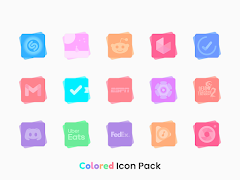 Colored Icon Pack capture d'écran 7
