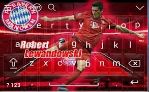 Robert Lewandowski Theme Keyboard Screenshot 5