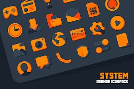 Atom Orange IconPack الملصق