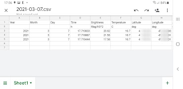 SQMroid Screenshot 3