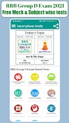 RRB Group D Mock Test Practice स्क्रीनशॉट 1