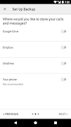 برنامه‌نما SMS Backup & Restore Pro عکس از صفحه