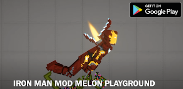 Melon Iron Man Playground  Mod captura de pantalla 6