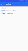 برنامه‌نما Date Calculator عکس از صفحه