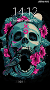 Skull 3D Pattern Lock Screen постер