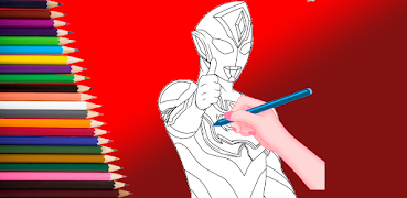 برنامه‌نما Ultra Coloring Book Man zero عکس از صفحه
