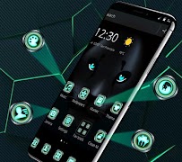 Black Tech Leopard Theme Screenshot 1