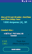NEC Conductor Size Calc FULL Screenshot 1