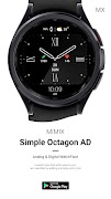 3 Schermata MIMIX Simple Octagon Watchface